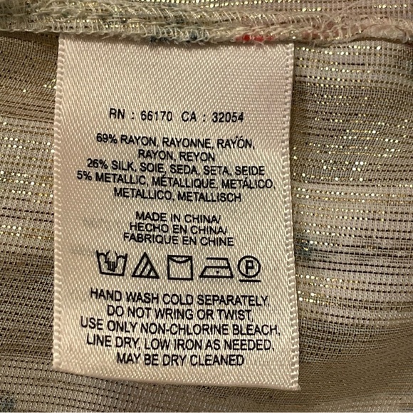 MOULINETTE SOEURS x ANTHROPOLOGIE NWOT High Peasant Posey Top in Red Rouge Motif - Picture 7 of 8